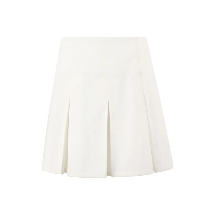 III VIVINIKO x SSG Casual Short Skirts Women's Raw White
