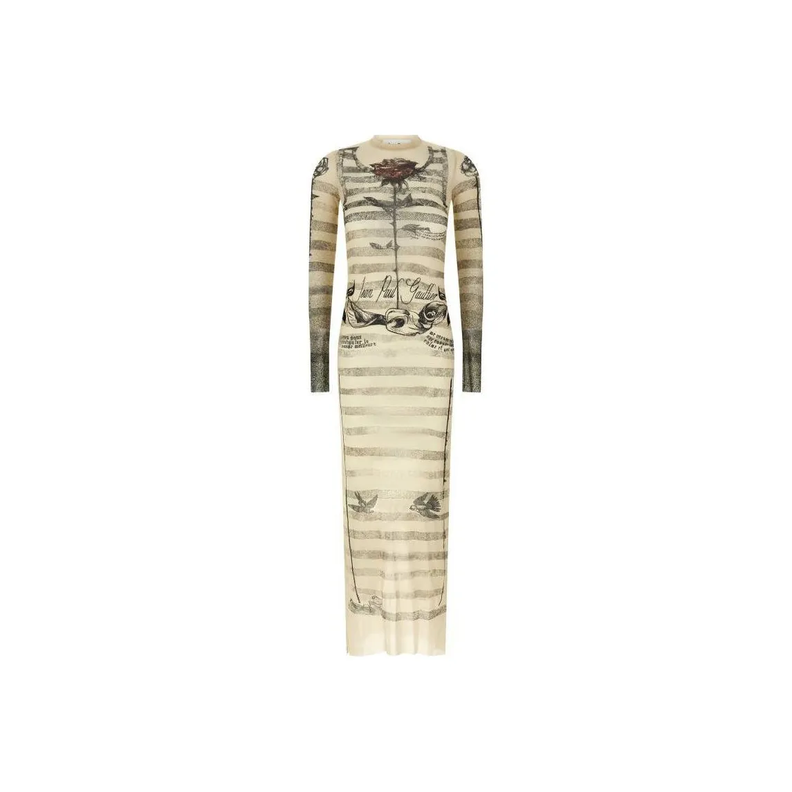 Jean Paul Gaultier Long Sleeved Dress Women's Beige