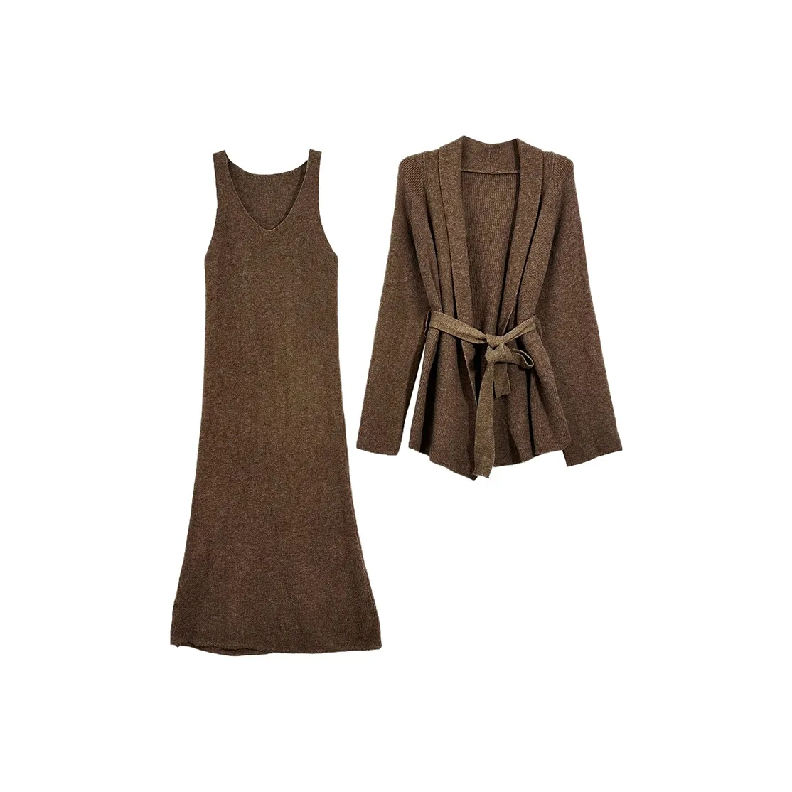 Icicofficial Комплект с юбкой Женские Кофе