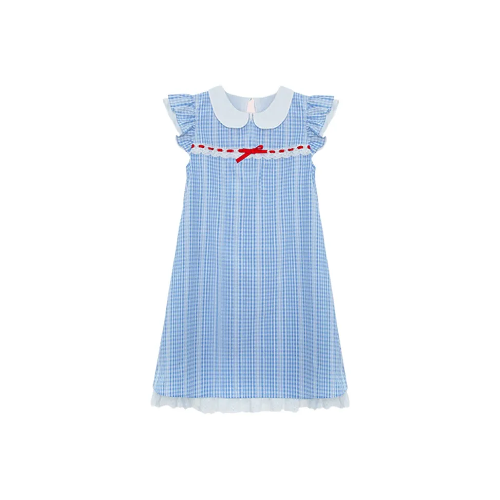 SKYA Без рукавов Платье Женское Синее