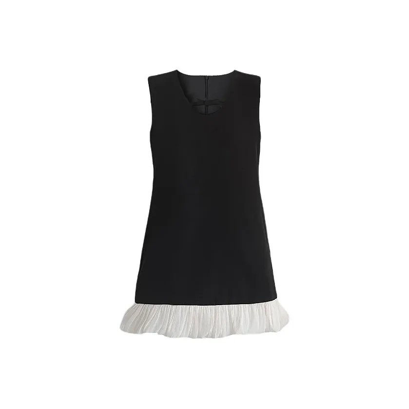 KYKW Без рукавов Платье Женское Черное