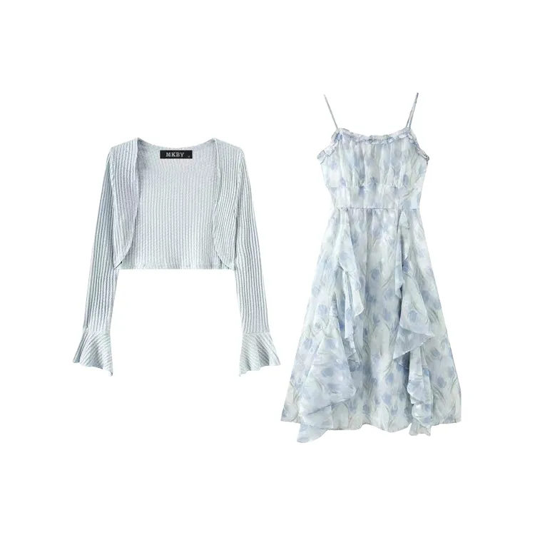 AFGGD Slip Платье Женское Светло-Синий