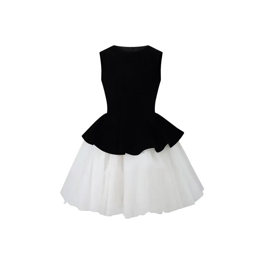 HUINIAN Без рукавов Платье Женское Черное