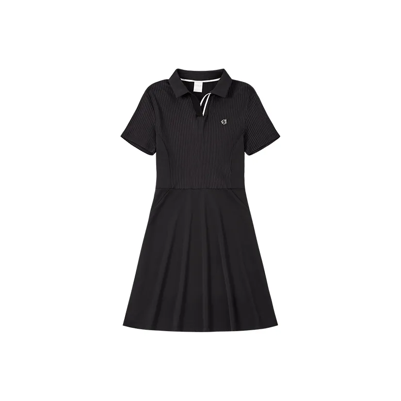 GOLF SS25 Короткий рукав Платье Женское Черное