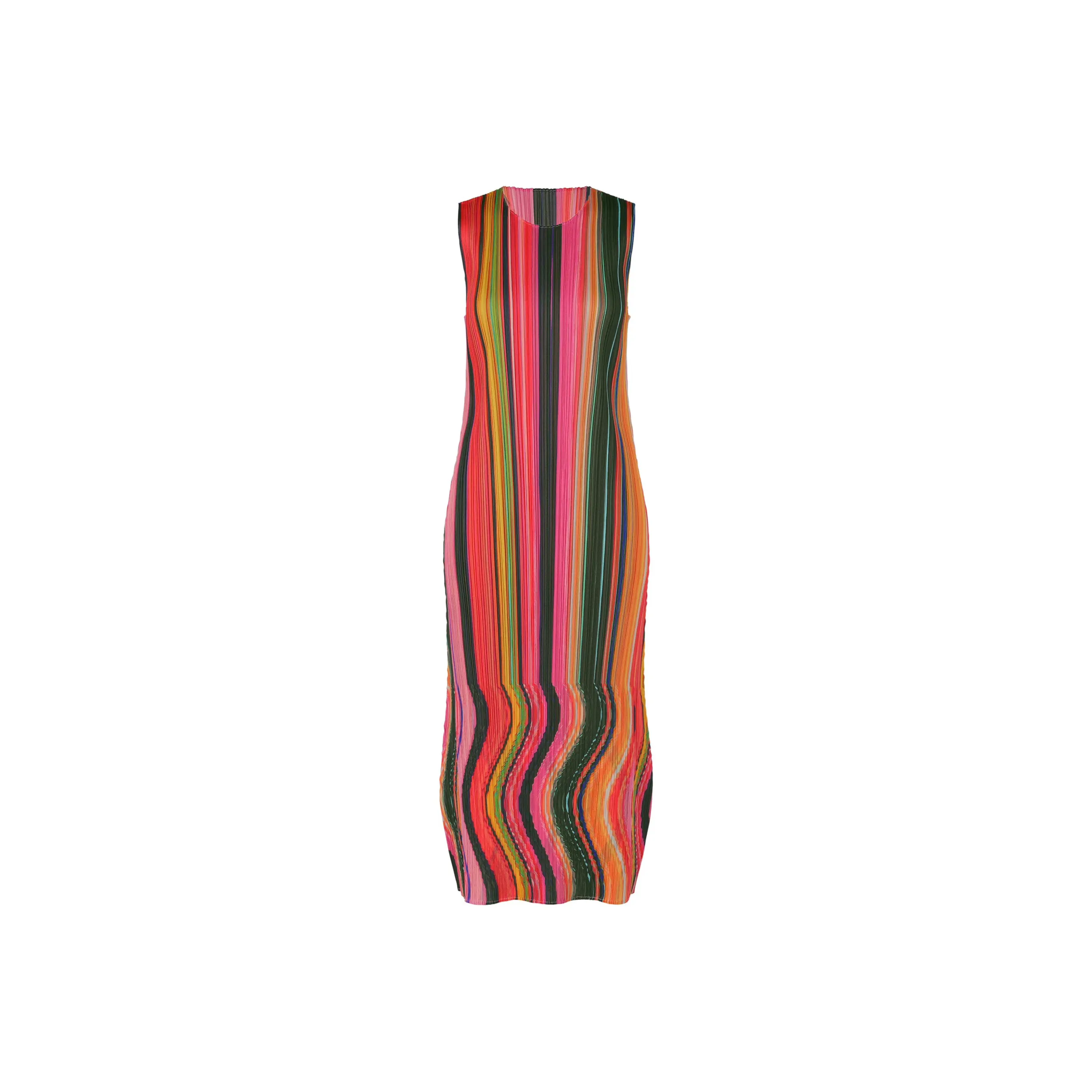 PLEATS PLEASE ISSEY MIYAKE FW24 Sleeveless Dress Women's Pink