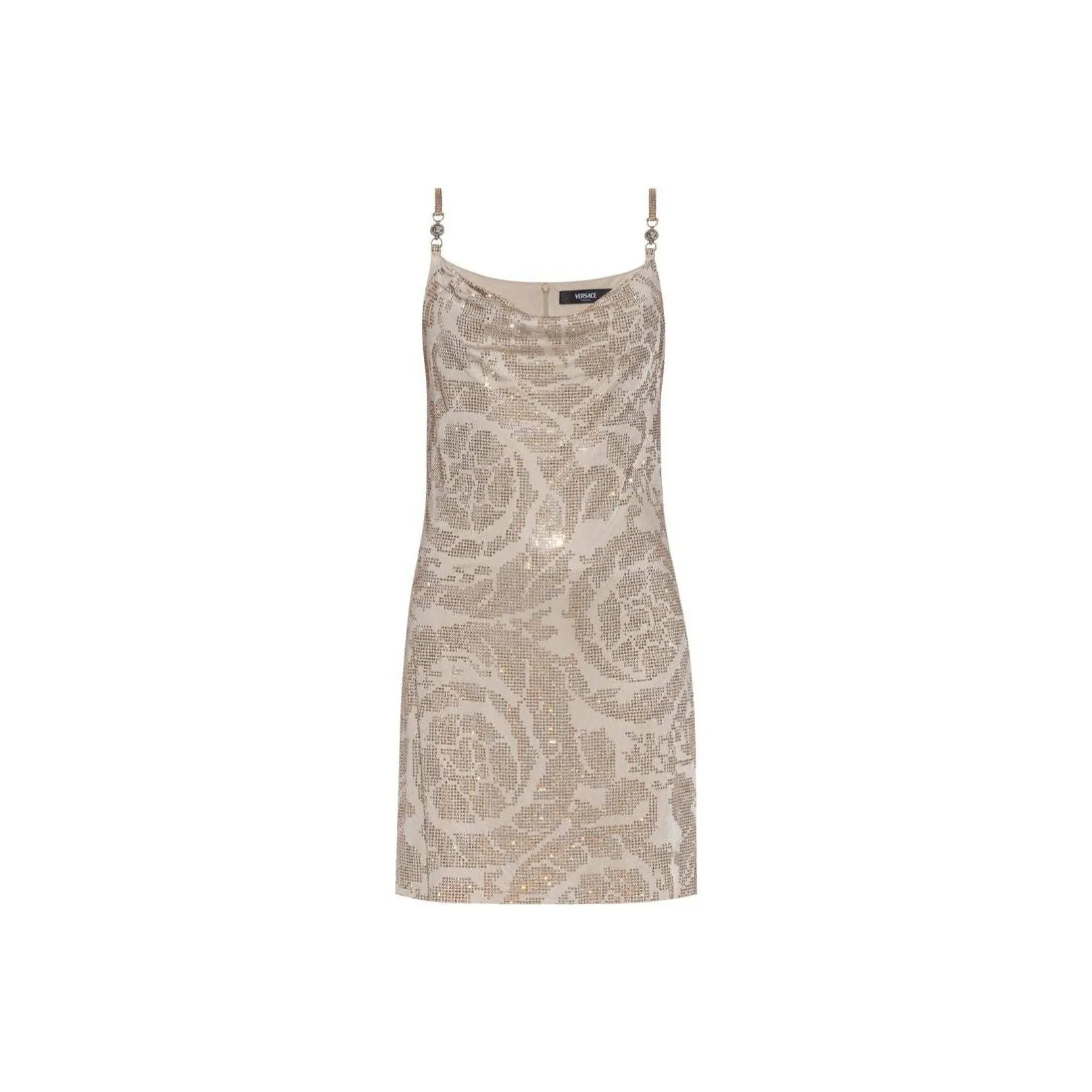 VERSACE Sequin Detailed Sleeveless Dress