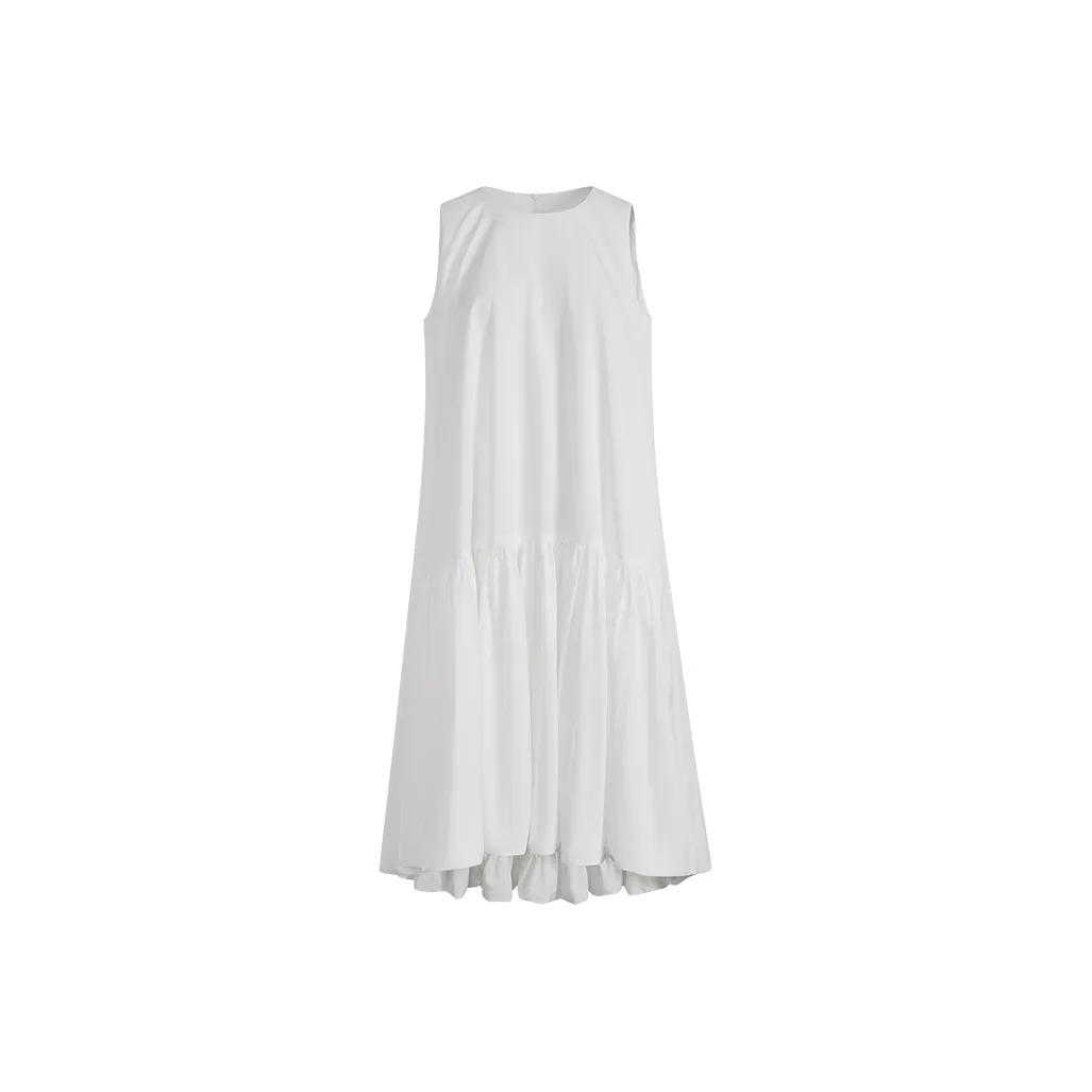 KUOSE Sleeveless Dress Women's White