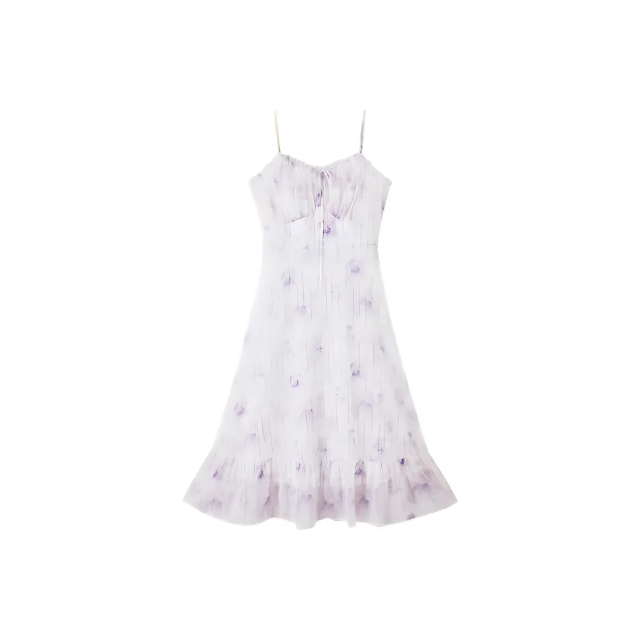 XIANGYING Slip Dress Women's Purple