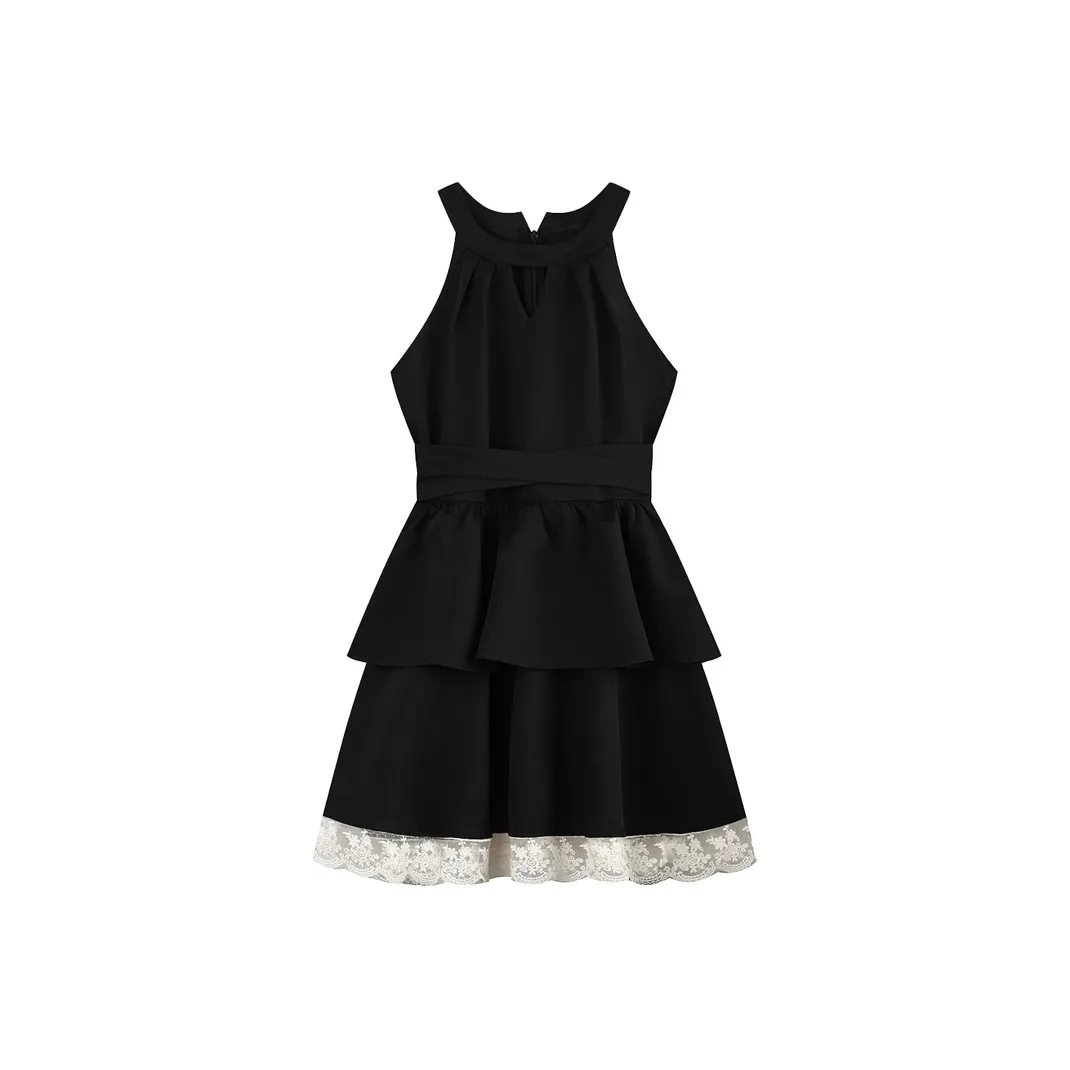 Yvetteclassic Без рукавов Платье Женское Черное