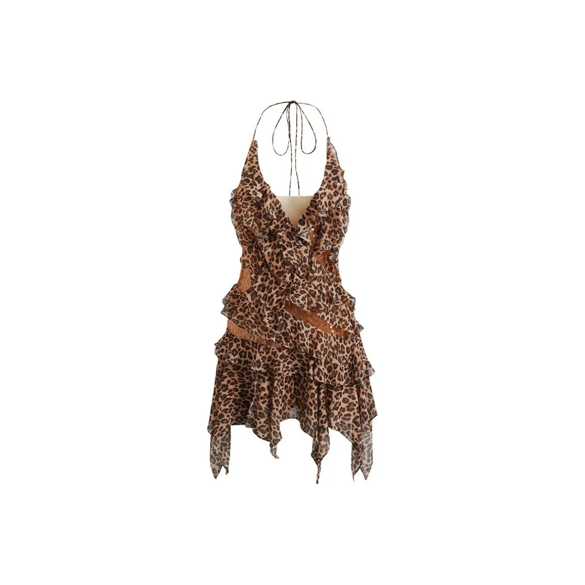 JELLOJELLO Slip Dress Women's Leopard Print