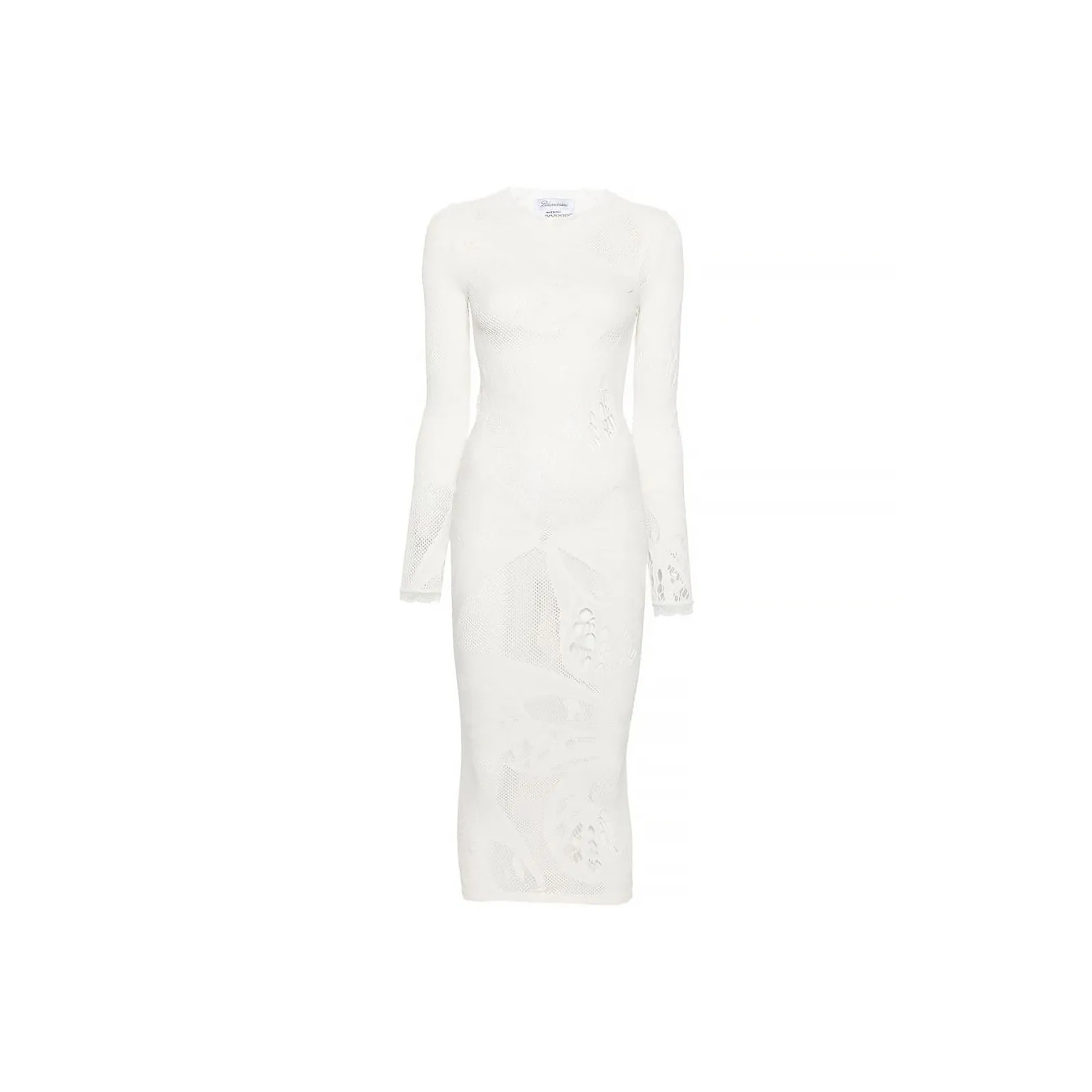 Blumarine SS24 Long Sleeved Dress Women's Light Beige