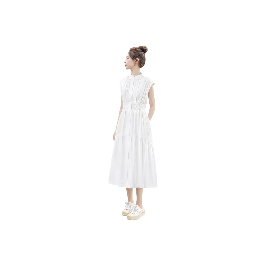 Cypress House Sleeveless Dress Women's White