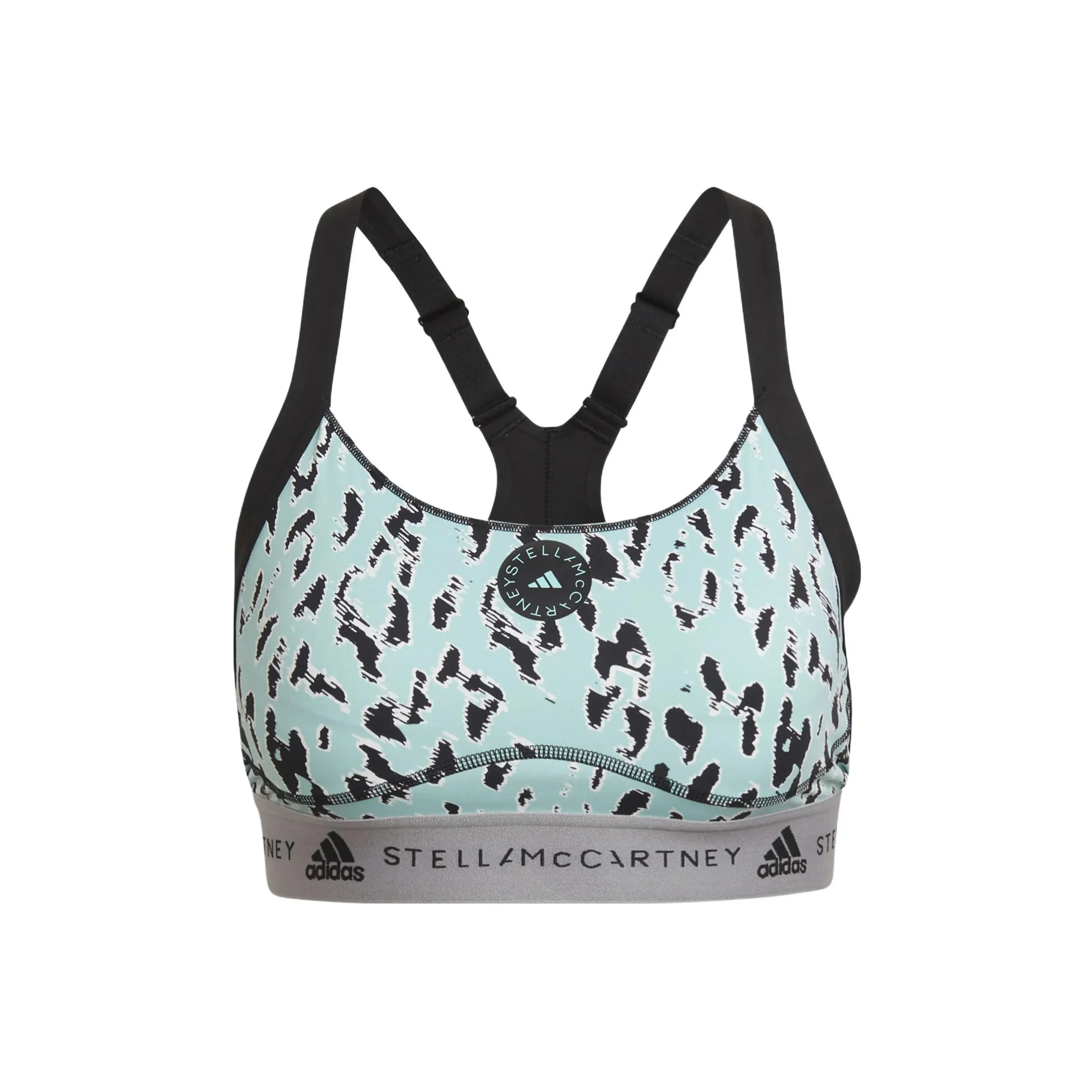Adidas x Stella McCartney Спортивное белье Женское Аква Зеленый Черный