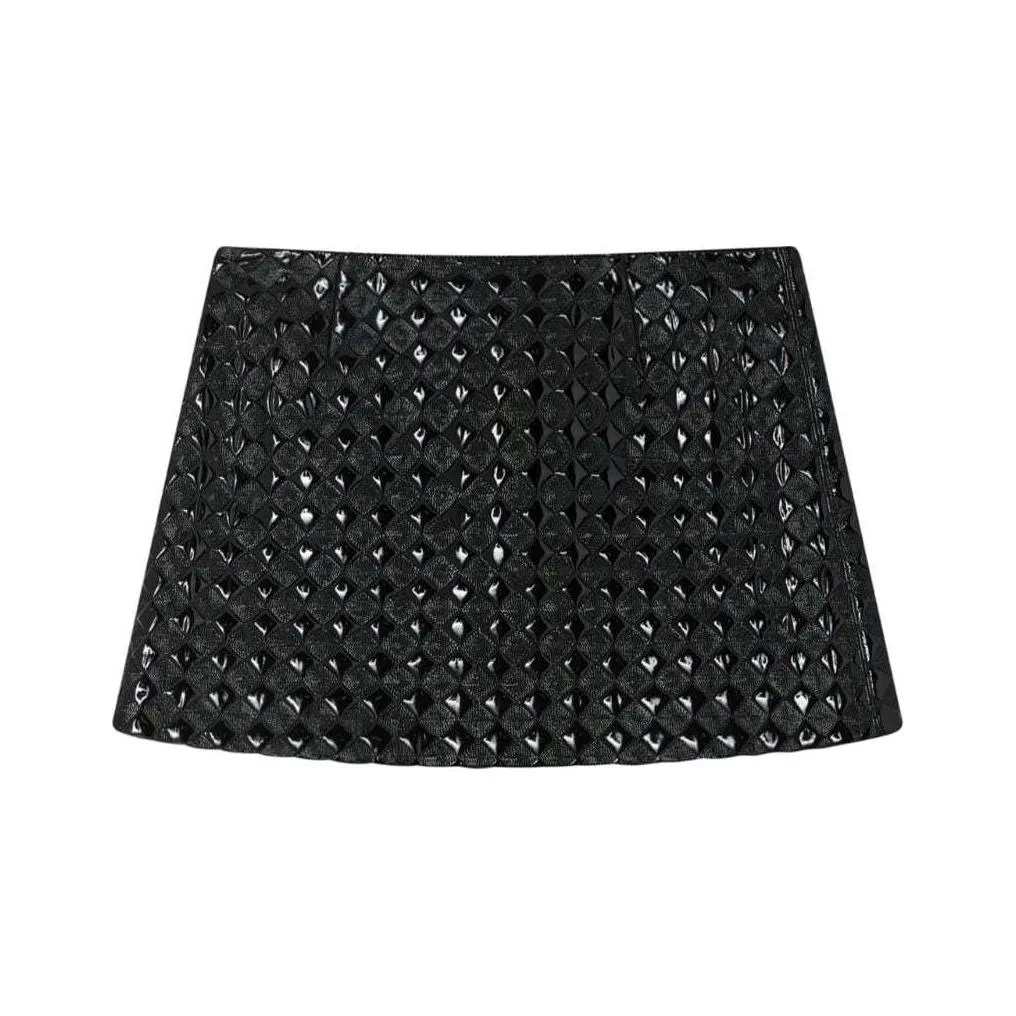 PINKO SS24 Повседневная короткая юбка Женская Черная