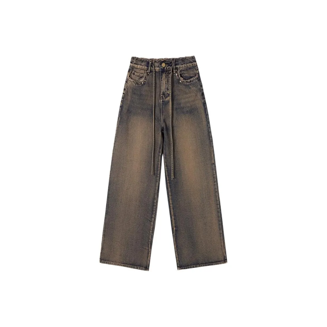 CHICPARK Jeans Women's Yellow Mud Denim Blue