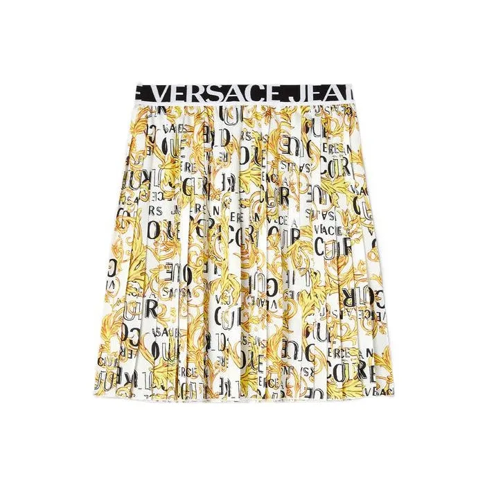 VERSACE JEANS COUTURE Baroque print Pleated Skirt
