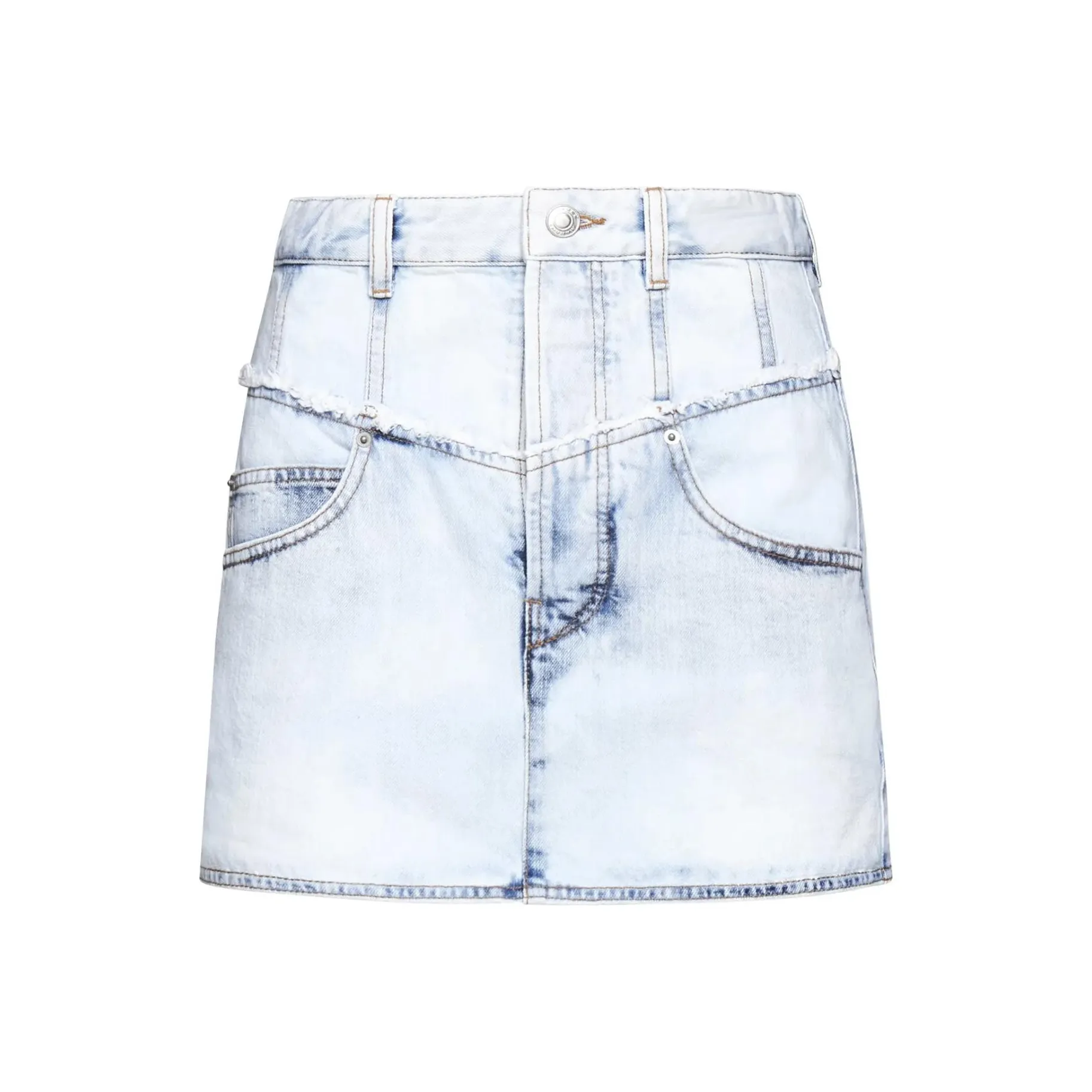 ISABEL MARANT Narjis High Waist Denim Mini Skirt