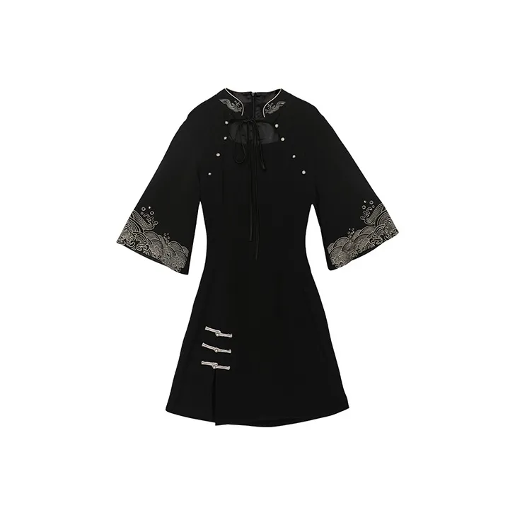 JINYE ORIENTAL Cheongsam Women's Black
