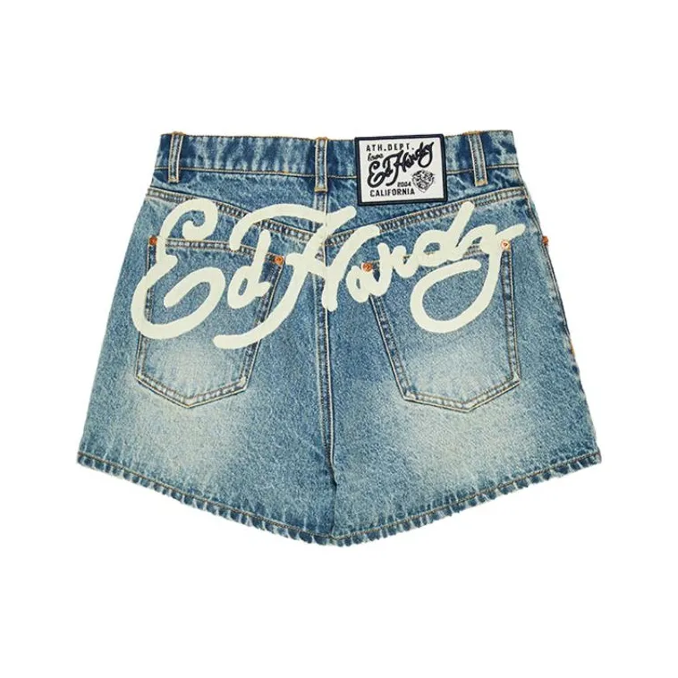 Ed Hardy Denim Shorts Women's Indigo