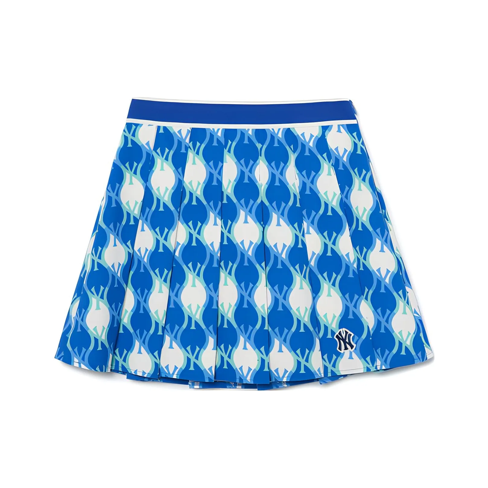 Mlb Base Logo New York Yankees Повседневные короткие юбки Женские Светло-синий