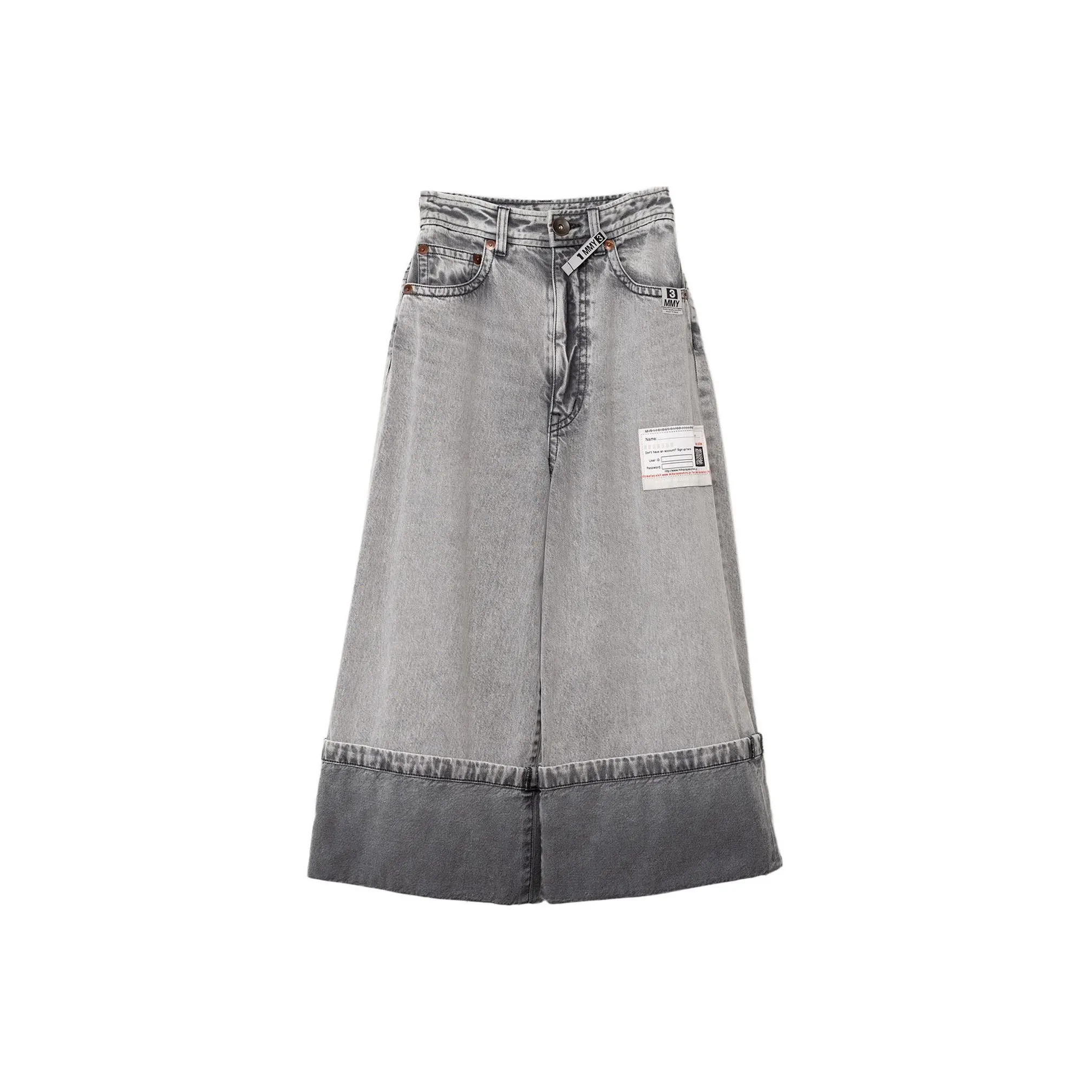 Maison Mihara Yasuhiro High rise Denim Mini Skort