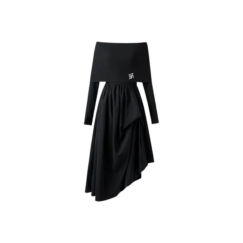 Miss Chipmunk Длинное платье с длинными рукавами женское