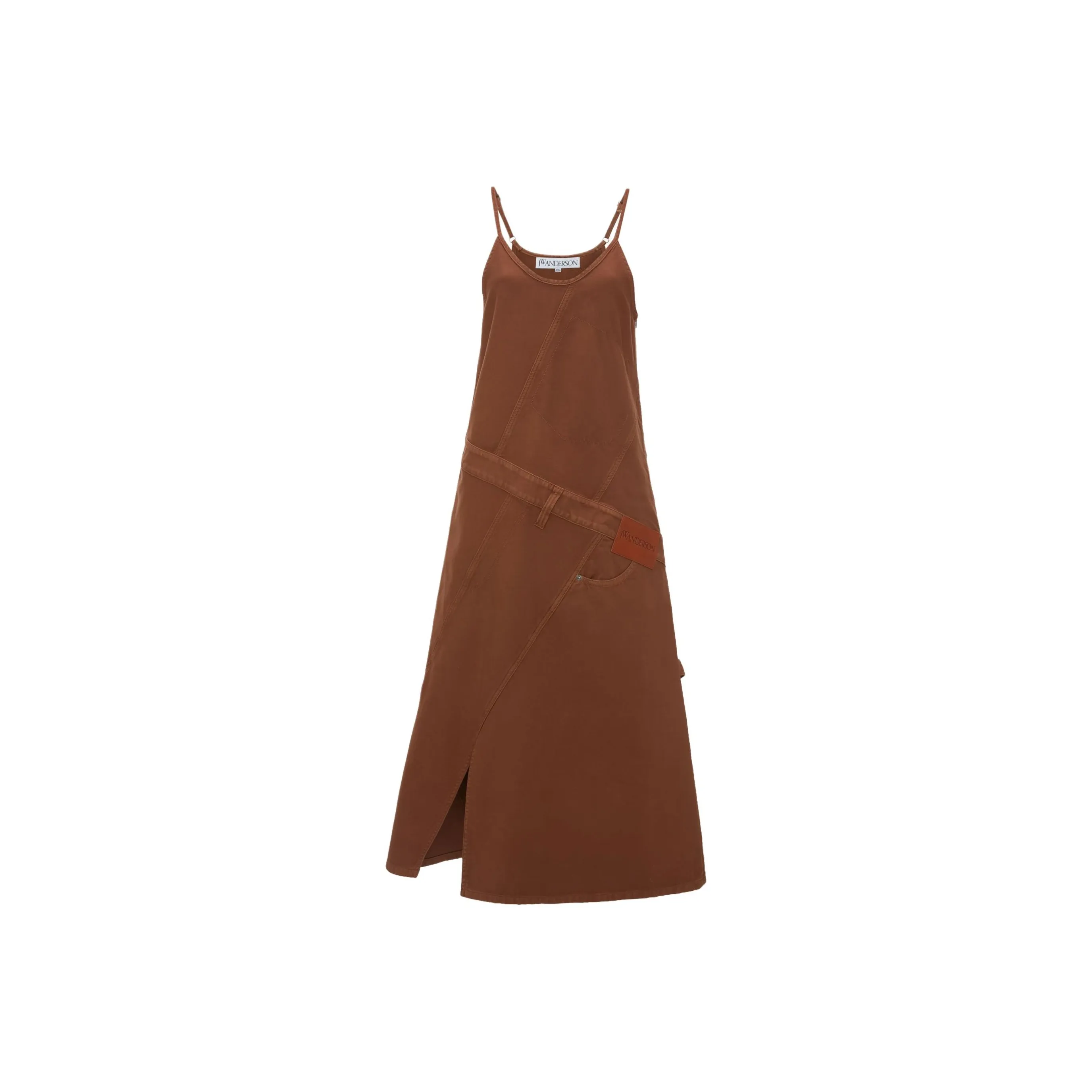 JW Anderson Logo appliqué Midi Dress