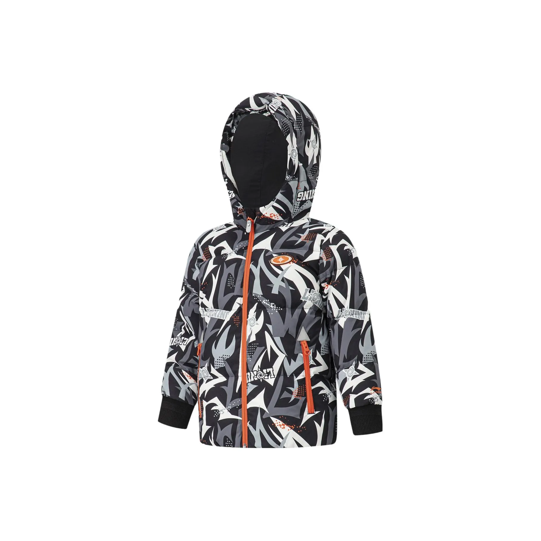 LINING YOUNG Пуховик Черный Белый Детский