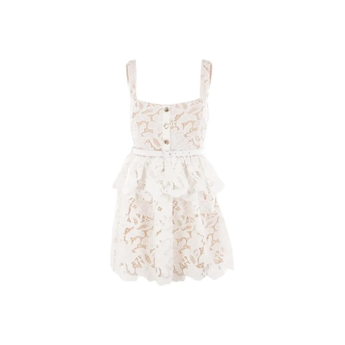 Self portrait Lace Tiered Mini Dress