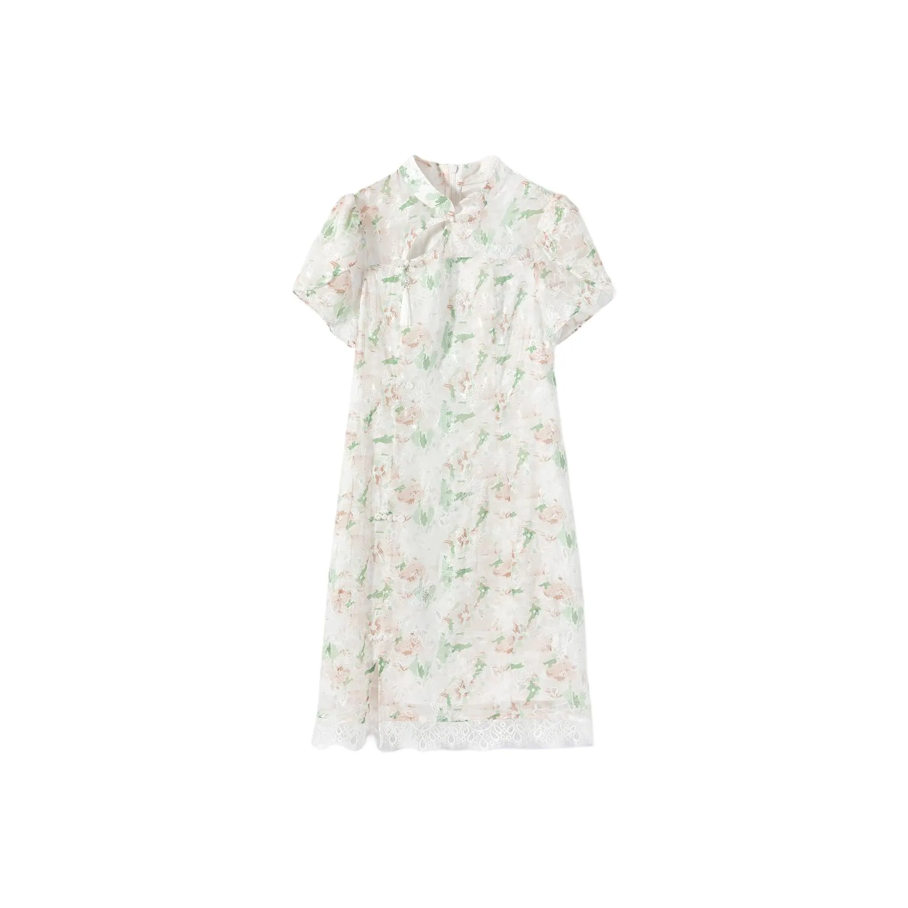 EICHITOO Короткий рукав Платье Женское Светло-оранжевый Узор