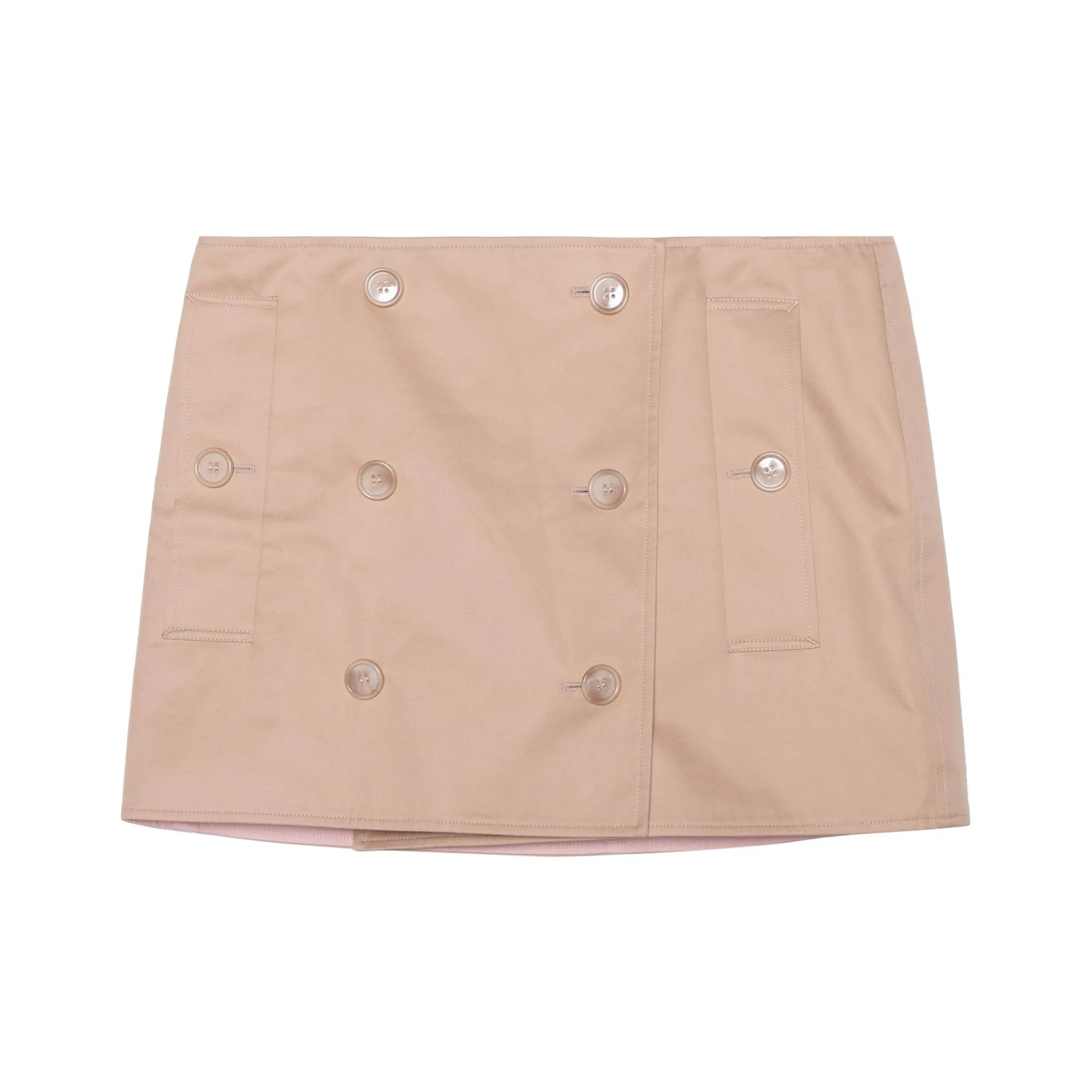 Burberry SS23 Повседневные короткие юбки Женские Светлый Телесный