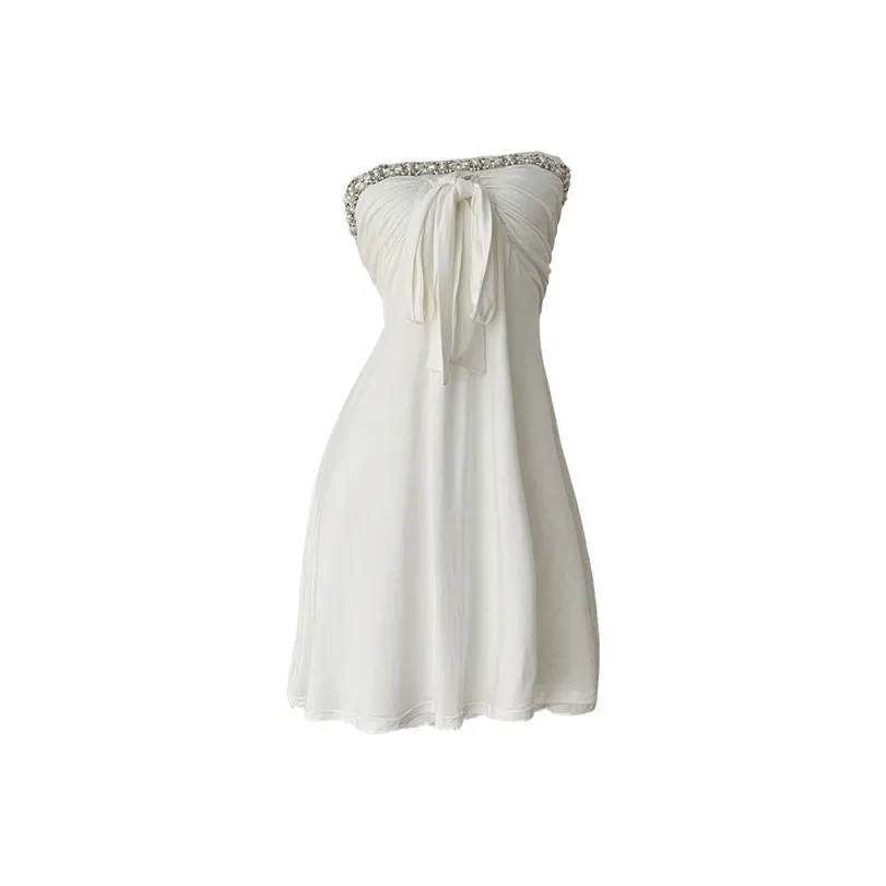 HeartyBite Slip Платье Женское Белое