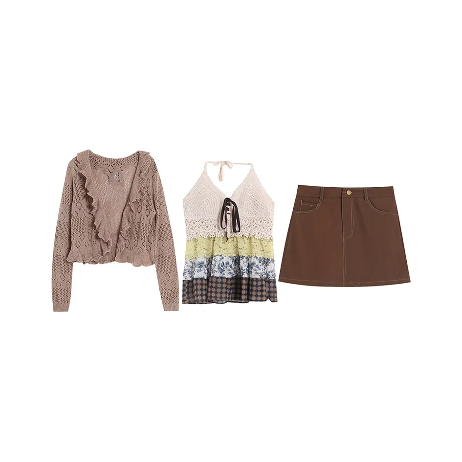 QUIET ANGEL Two Piece Skirt Sets Women's