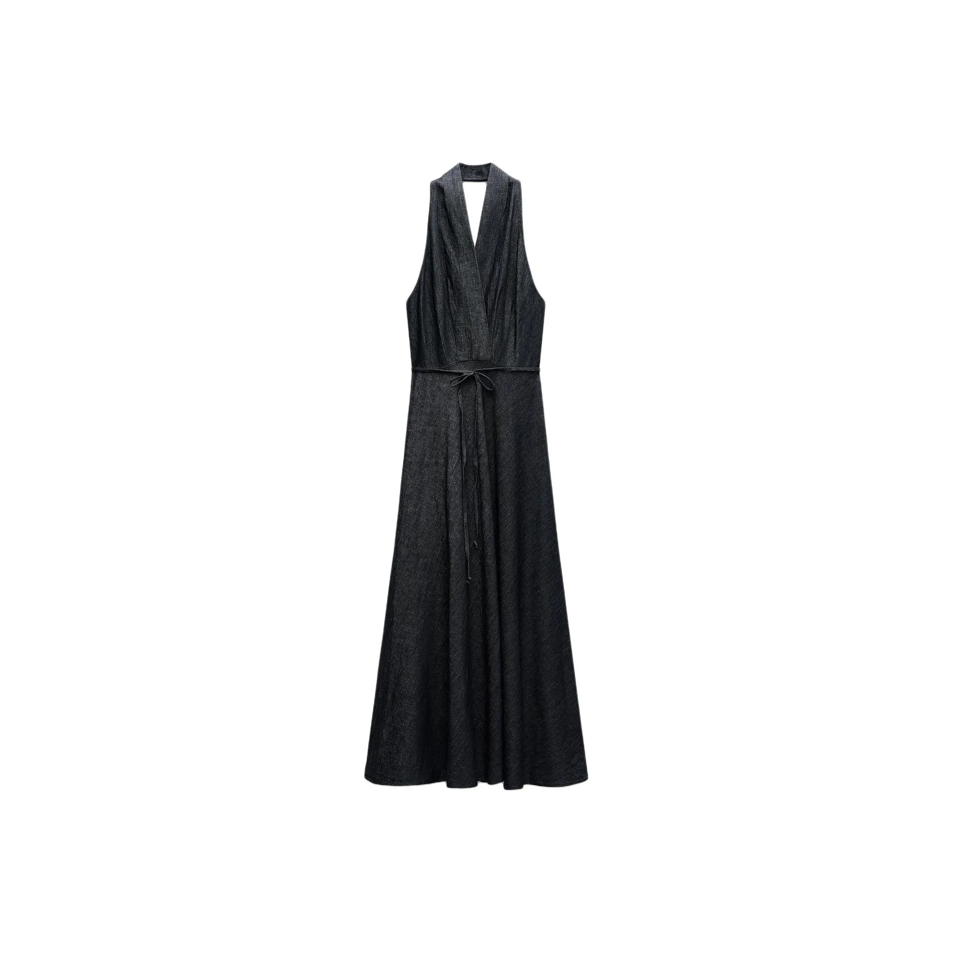 ZARA ZW Series Slip Dress Women's Blue