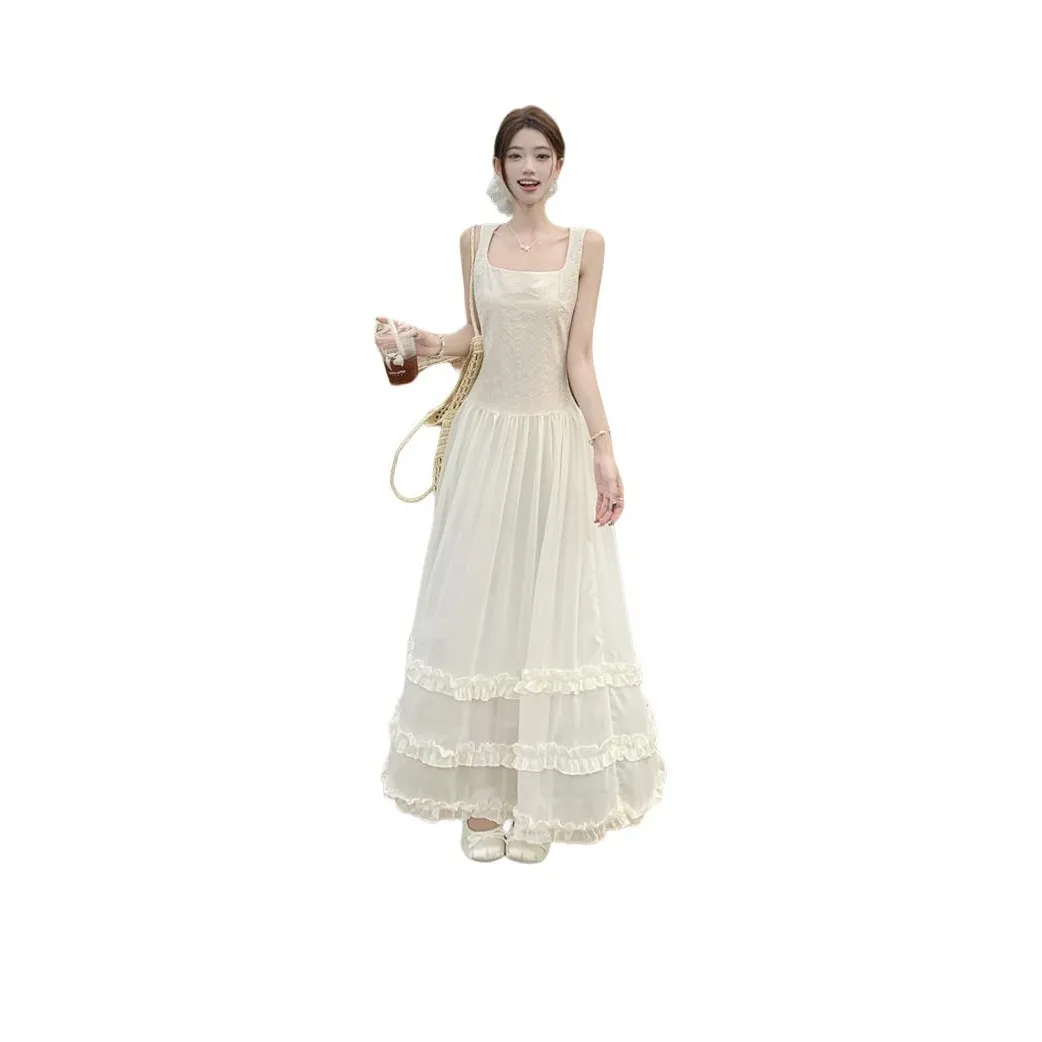 MORii Slip Платье Женское Абрикос