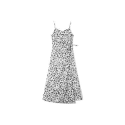 TKY SHOP Черный цветок Женские Слиплатья