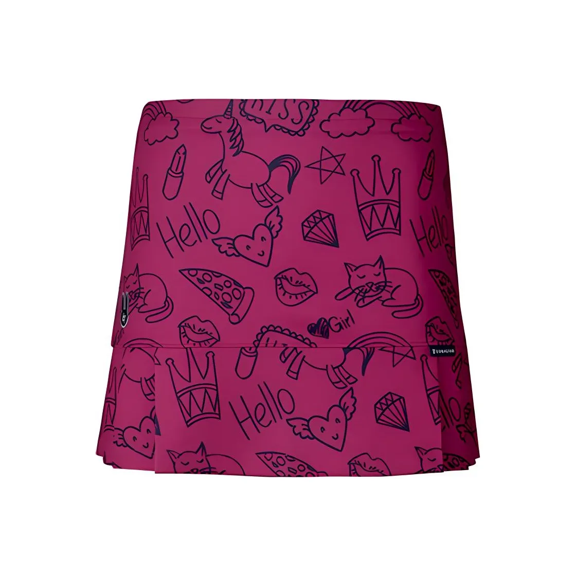 CORALIAN Повседневные короткие юбки Женские Темно-розовый