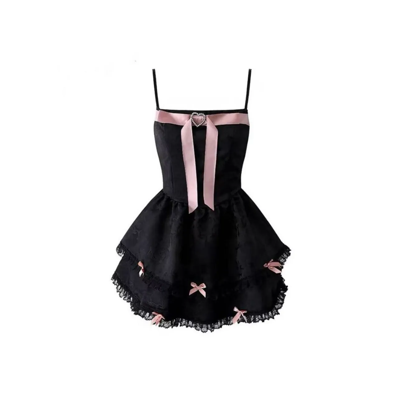 FINDSME GAGA Slip Платье Женское Черное