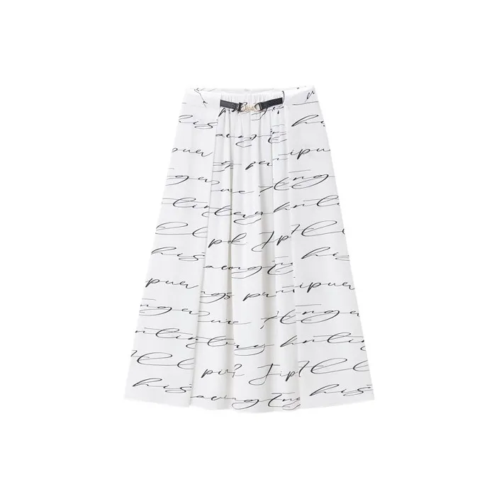 OVV Экрю Цветочный 04 Женские Повседневные Длинные Юбки