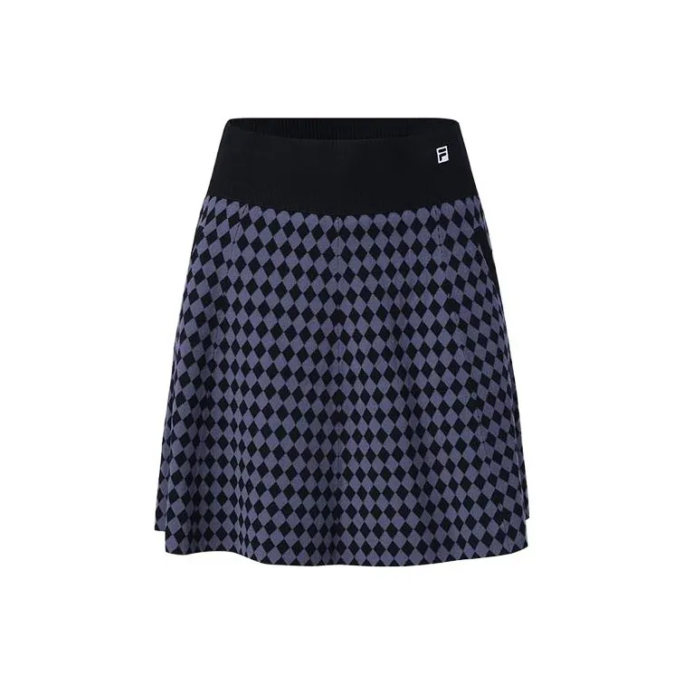 FILA Golf Series Casual Short Skirts Women's Pitch Black