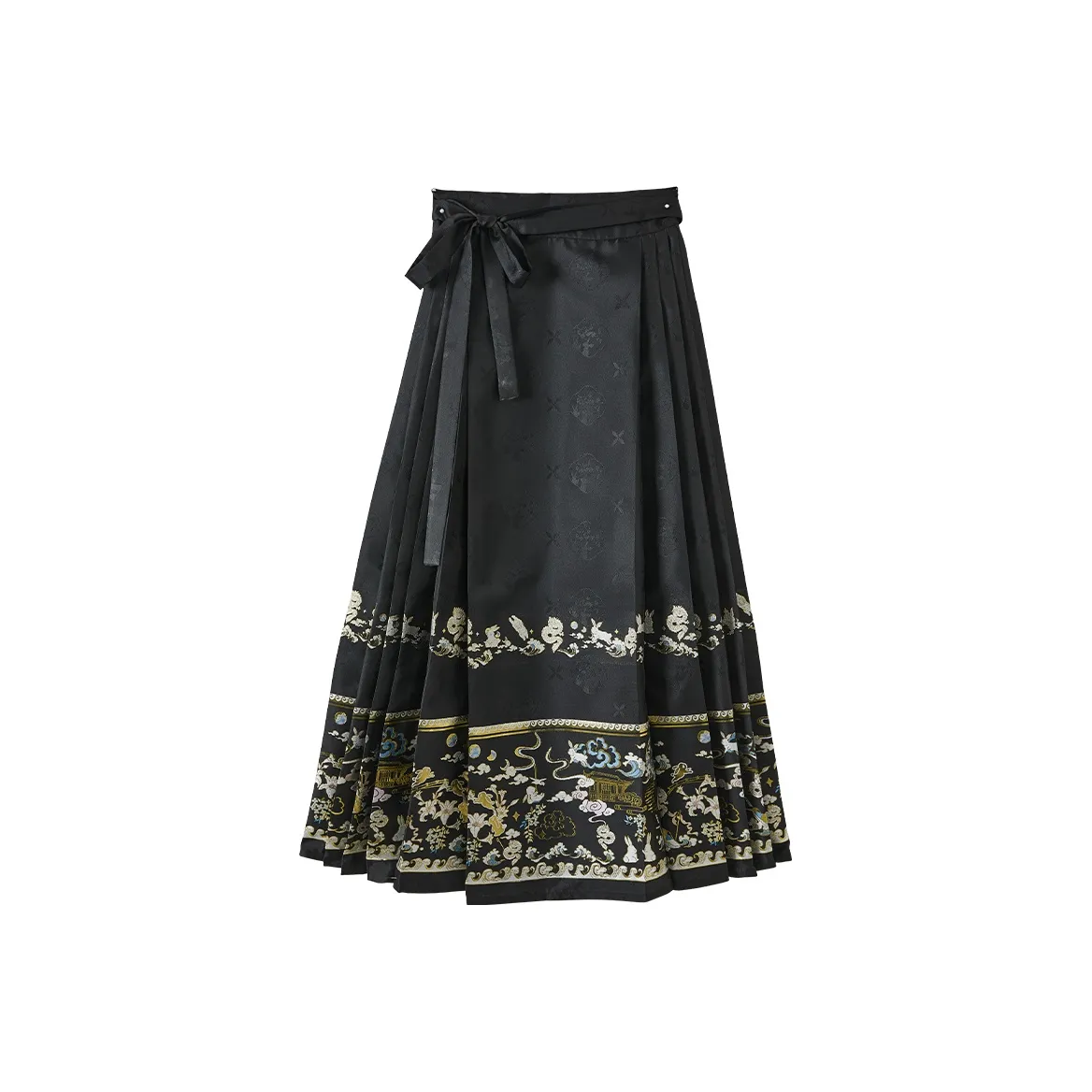 XIANGYING Casual Long Skirt Women's Black