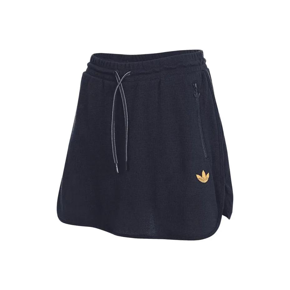 Adidas Originals SS24 Повседневные короткие юбки Женские Морской синий