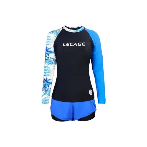 LECAGE Синий Женские Двухкомпонентные Купальники