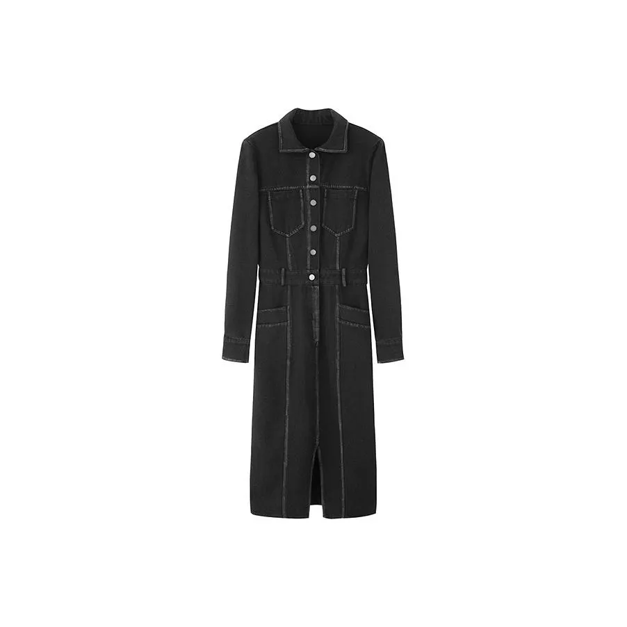 NINE WEST Long Sleeved Dress Women's Black