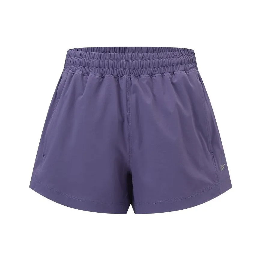 Reebok Спортивные шорты Женские Серый Фиолетовый