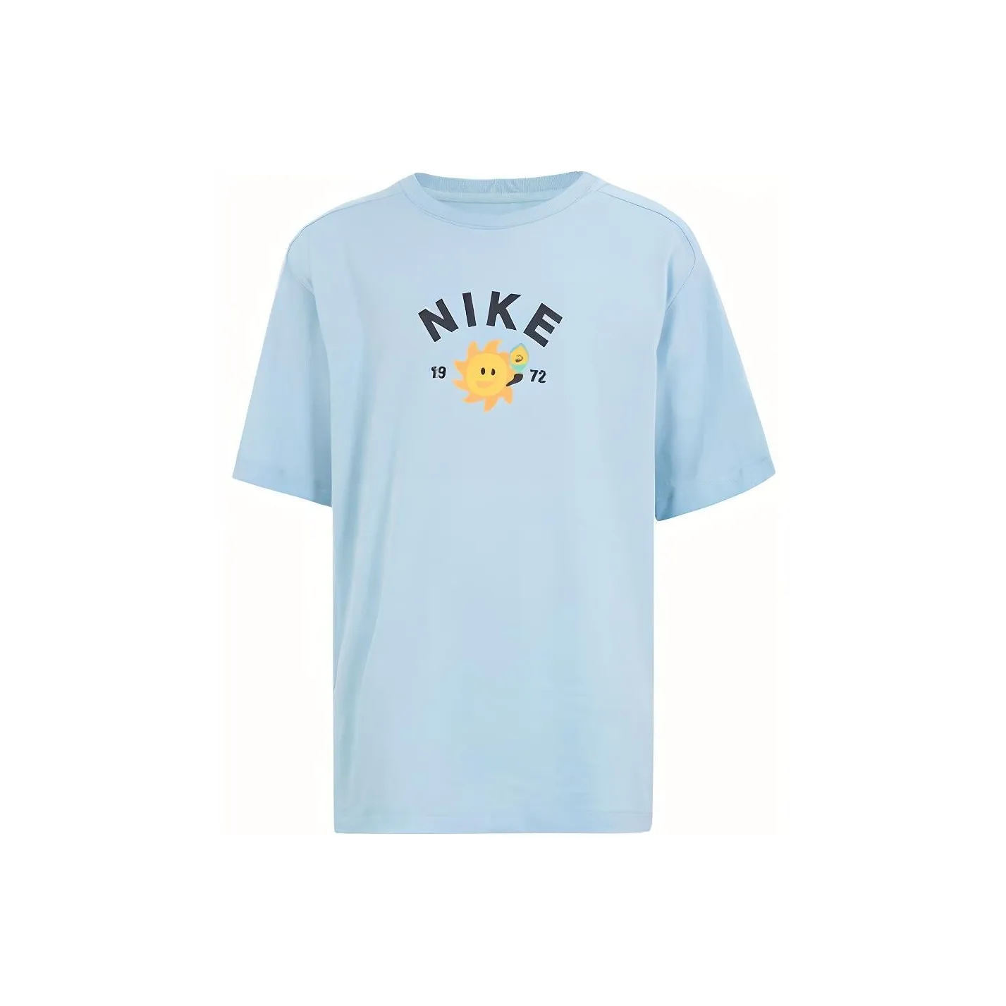 Nike Короткий рукав T-рубашки Светло-синий Детский