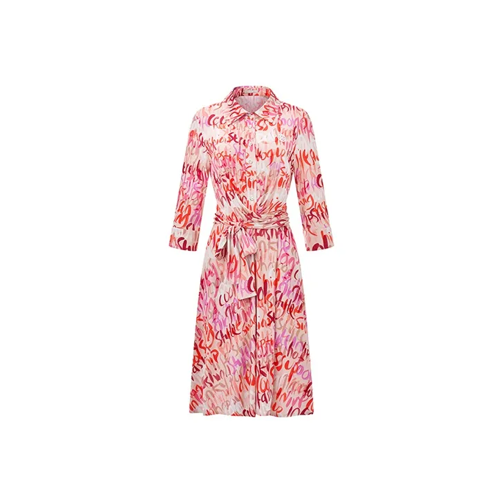 RARE Длинное платье с длинными рукавами женское многоцветное