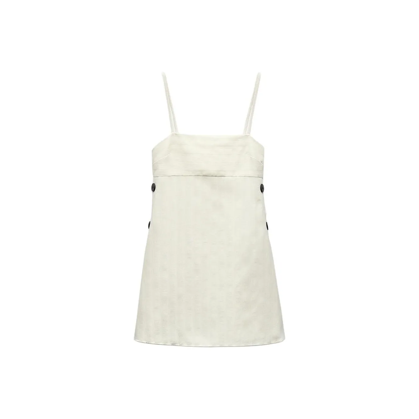 ZARA Без рукавов Платье Женское Белое