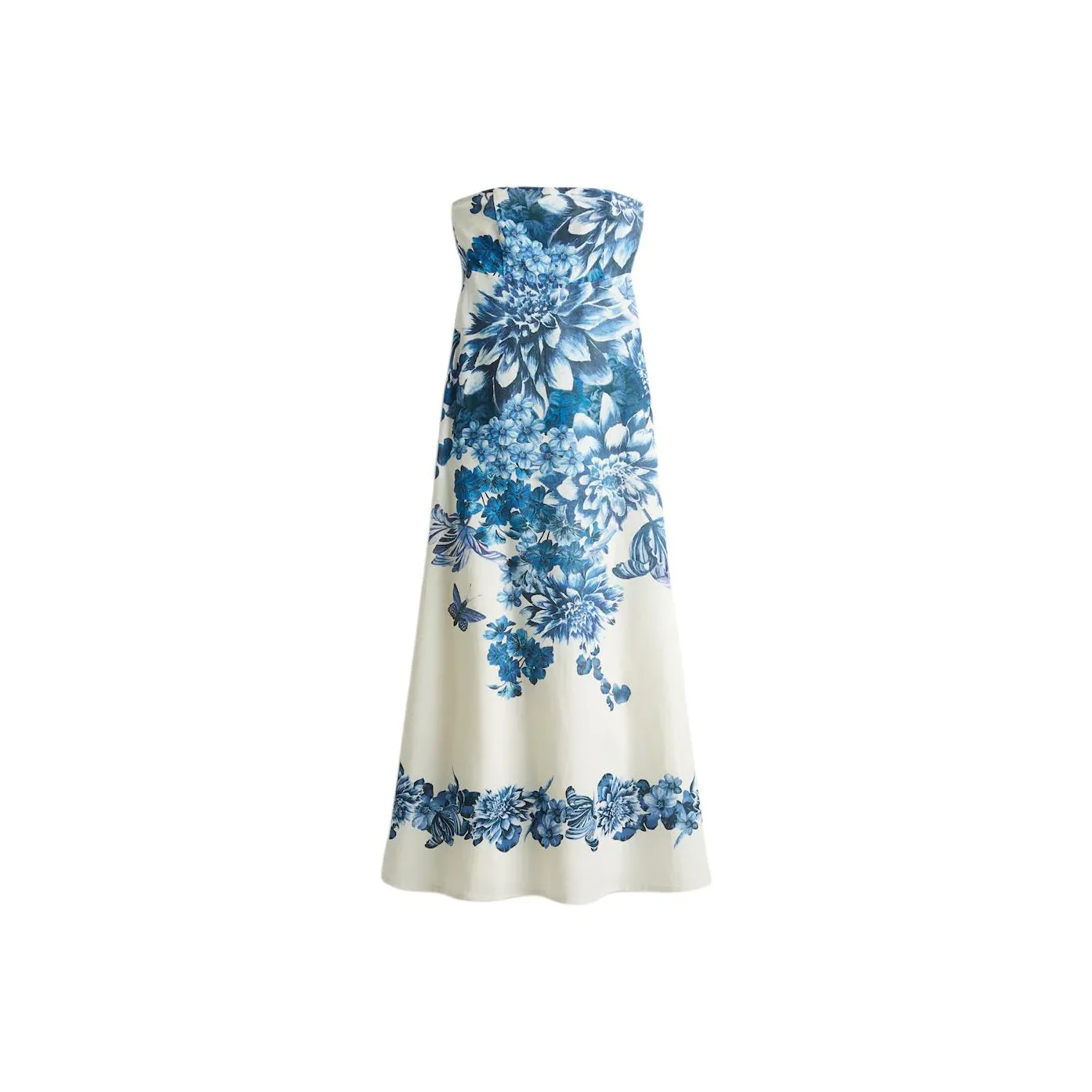H&M Sleeveless Dress Women's White/Blue