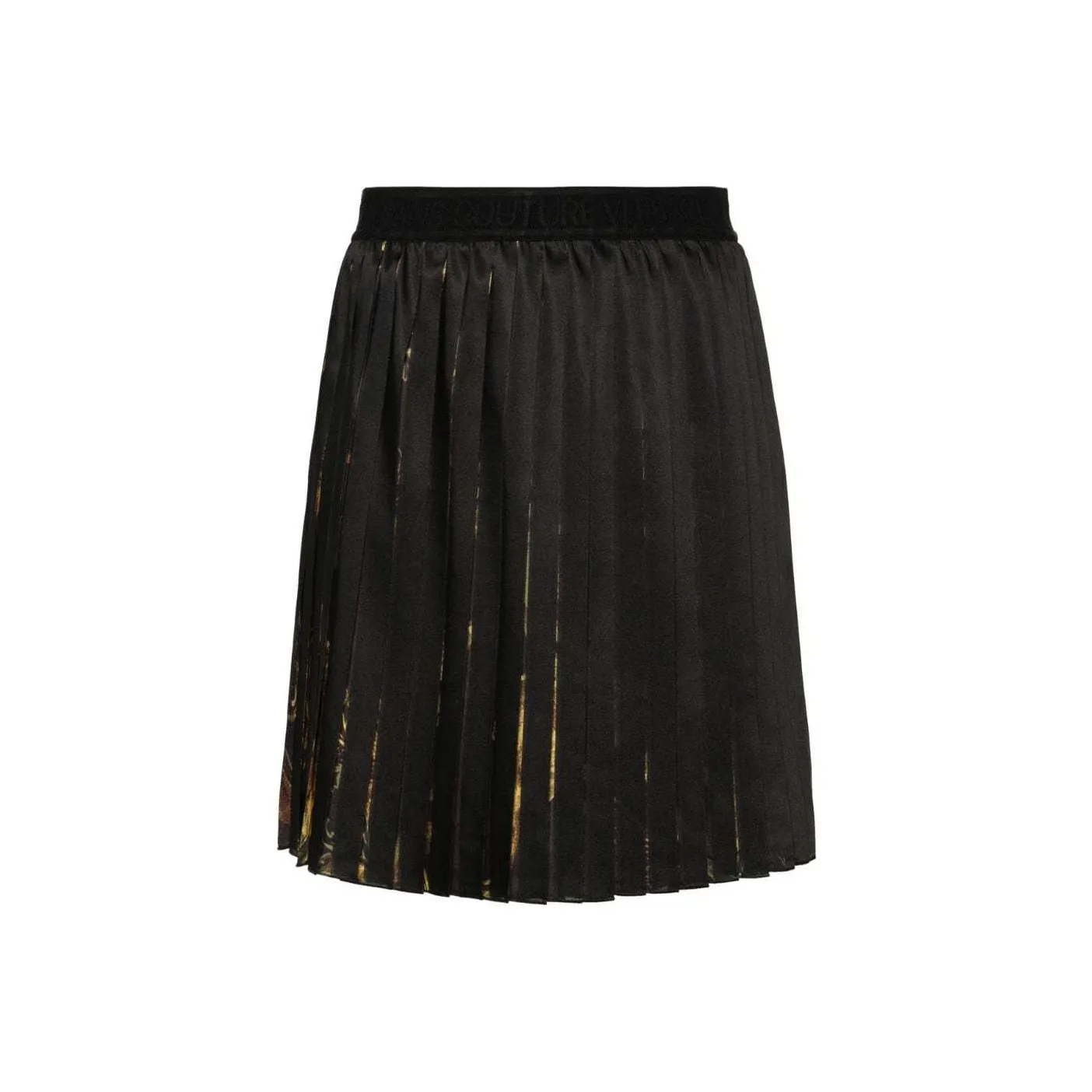 VERSACE JEANS COUTURE Elasticated Waistband Pleated Mini Skirt